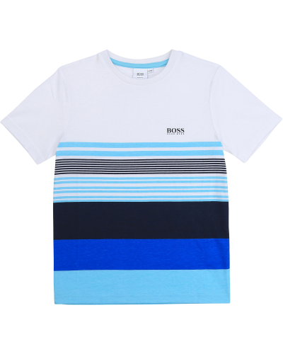T-shirt White Blue