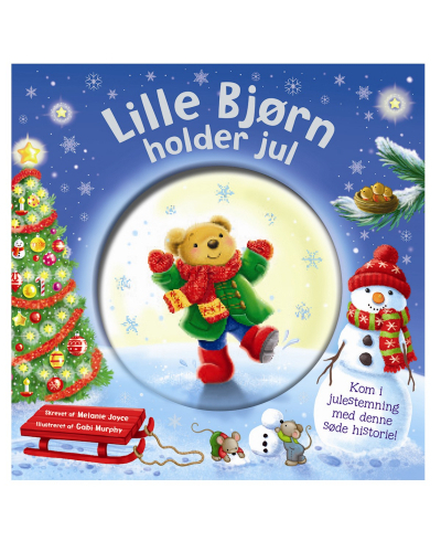 Lille bjørn holder jul (billedbog med snekugle på forsiden)