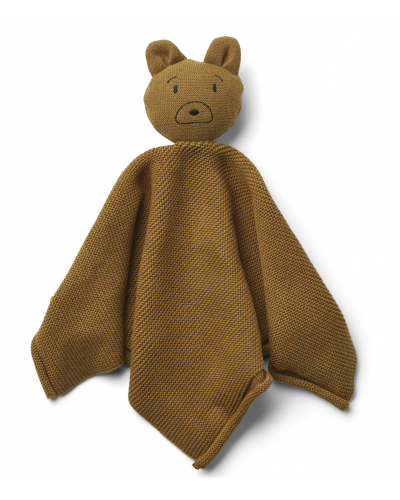 Milo knit cuddle cloth Mr bear golden caramel