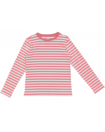 Little Pieces Elly Rib Bluse NOOS Strawberry Pink / White Stripes