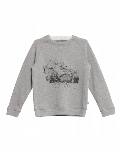 Sweatshirt Race Melange Grey